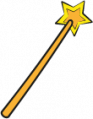 golden wand with star